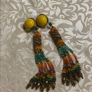 Chipita vintage signed clip-on earrings